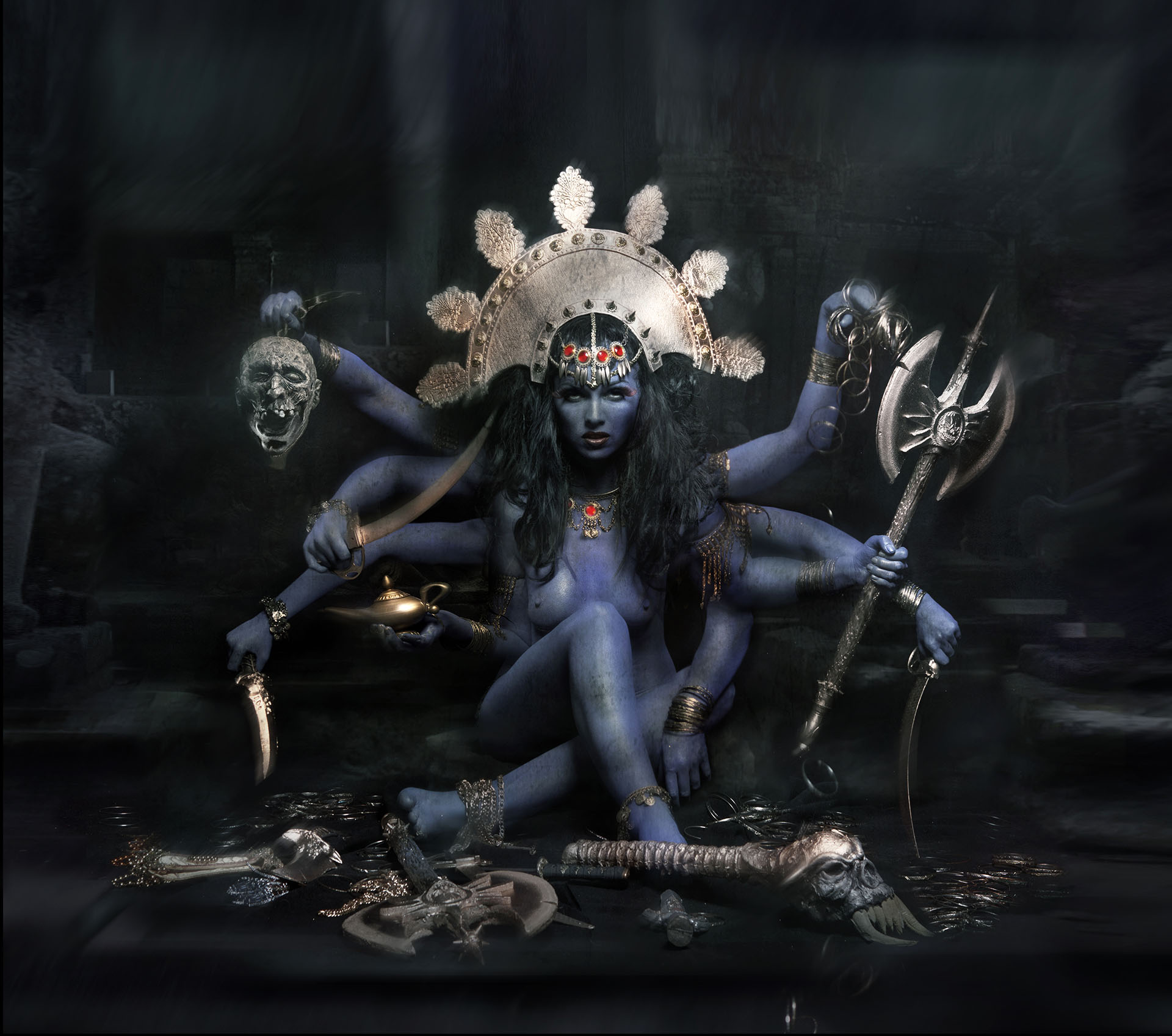 Kali Consciousness Dark Implies Light Kali Om